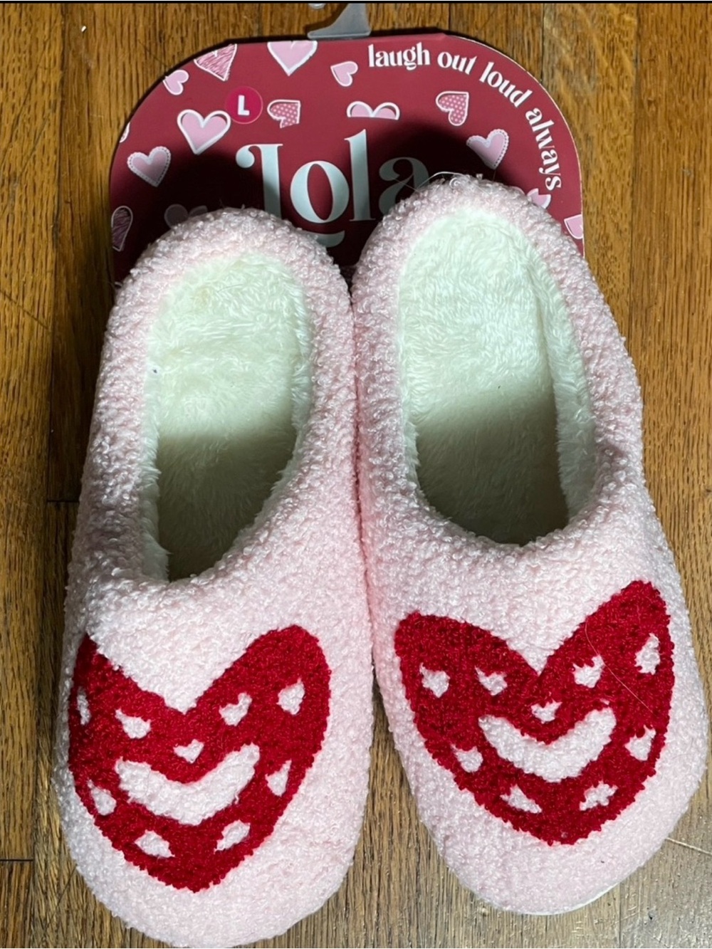 Lola Pink Plush Slippers